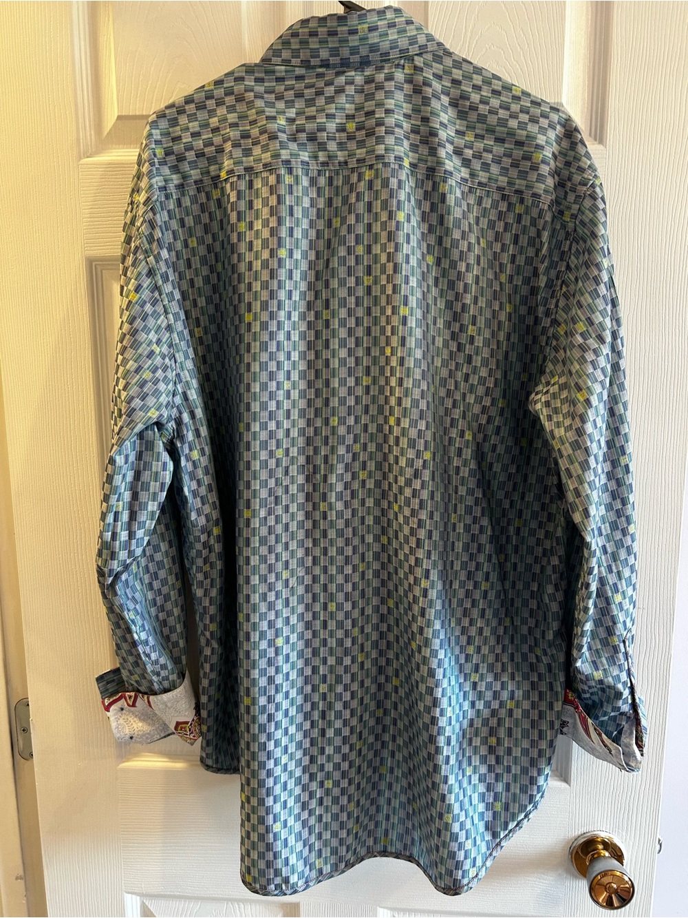 Robert Graham Blue Multi-Patterned Check Button-Up Shirt - Picture 2 of 7